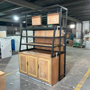 Mesa refrigerada <span class=keywords><strong>de</strong></span> pastelería comercial moderna, escaparate <span class=keywords><strong>de</strong></span> exhibición <span class=keywords><strong>de</strong></span> <span class=keywords><strong>pan</strong></span>, estante <span class=keywords><strong>de</strong></span> tienda <span class=keywords><strong>de</strong></span> panadería, vitrina <span class=keywords><strong>de</strong></span> madera para supermercado - Product Image 3