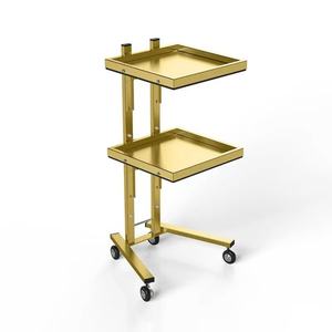 Hair <b>Salon</b> Trolley Mobile Trolley Multi-layer Folding Kitchen Storage Rack Snack Rack Bathroom and Bathroom Storage Rack - Product Image 6