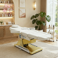 Lit de massage électrique professionnel de luxe, table de soin du visage réglable pour salon médical et esthétique