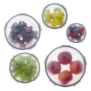 5 Trong 1 Hình Dạng Tròn Nhựa Tươi Giữ Hộp Lưu Trữ/Takeaway Thực Phẩm Lưu Trữ Container - Product Image 5