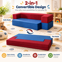 Canapé modulable bloc-couleur, housses amovibles à zip, assise en mousse compressible, canapé de sol pour salon et lounge