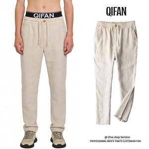 <span class=keywords><strong>Pantaloni</strong></span> Casual <span class=keywords><strong>Slim</strong></span> Fit Personalizzati in <span class=keywords><strong>Lino</strong></span> per Uomo - Product Image 1