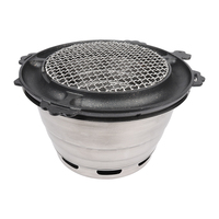 Pinnovo Commercial Intérieur Extérieur Portable Charbon Barbecue Grills à vendre Yakitori Restaurant Cuisinière pour sortie d'air supérieure