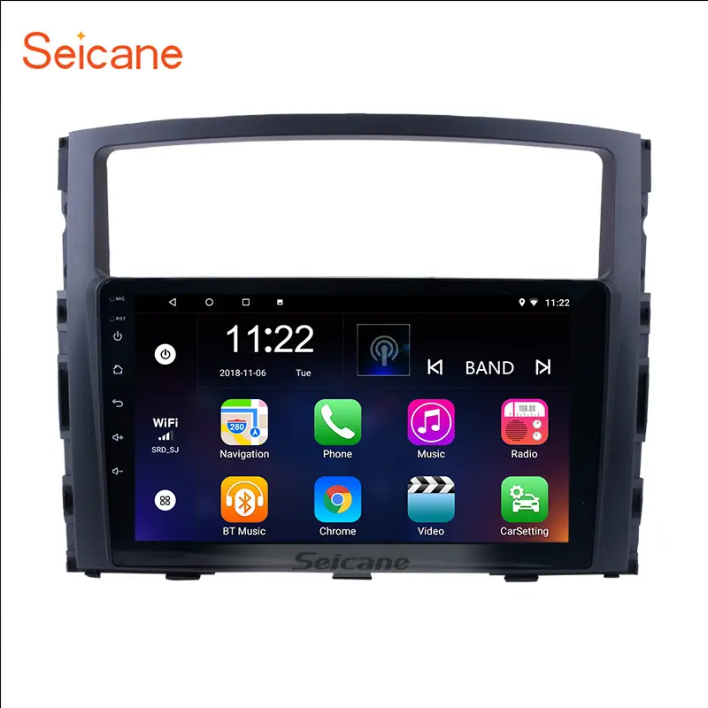 9 inch Android 13.0 màn hình cảm ứng đài phát thanh xe Android Car Stereo cho 2006-2013 MITSUBISHI PAJERO GPS Wifi hỗ trợ SWC