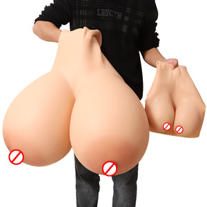 หน้าอกปลอมขนาดใหญ่ รุ่น <span class=keywords><strong>ZZZ</strong></span> คัพ ทำจากซิลิโคนเจล สำหรับผู้ชายที่ต้องการแปลงเพศเป็นผู้หญิง - Product Image 4