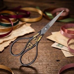 Wholesale Best Quality Vintage Right-Handed Scissors Swan Style Stainless Steel Professional Hairdressing Sharp Tip <b>Shears</b> - Product Image 4