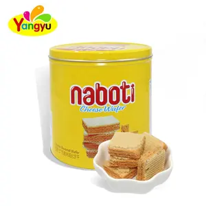 350g có thể đóng gói pho mát hương vị Cube Wafer Biscuit