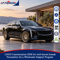Offre Spéciale – Jantes en Alliage Forgé 2 Pièces 19x8.5 20x9.0 20x10 Bronze Doré 5x120 à Bord Profond pour Cadillac CT6 V-Sport Berline