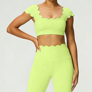 Ensemble 2 pièces <span class=keywords><strong>sexy</strong></span> pour <span class=keywords><strong>femme</strong></span> : débardeur dos nu évidé et pantalon de yoga taille haute, tenue de <span class=keywords><strong>sport</strong></span> ajustée et douce pour l'entraînement en extérieur - Product Image 5