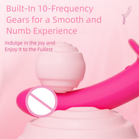 Prix de gros, vibromasseur à télécommande à 10 fréquences, vibromasseur souple, vibromasseur portable, vibromasseur pour culotte, jouets sexuels pour lesbiennes adultes
