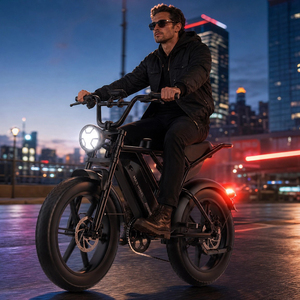 Bicicleta Eléctrica Urbana con Llantas Gruesas de 20 Pulgadas, 750W, 48V, 15AH, 45KM/H, Frenos de Disco Dobles, Acero al Carbono, RX-T3A, con Motor de 75 - Product Image 1