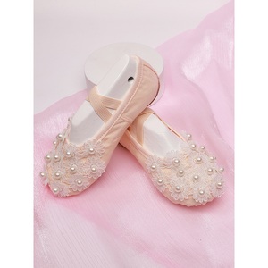 Lovely Princess Cat Claw Bailarina China Ejercicio Zapatos de baile para niñas Zapato de Ballet de suela blanda para niños - Product Image 6