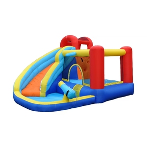 Château gonflable familial en PVC épaissi pour enfants, utilisation à domicile et en extérieur, avec toboggan gonflable - Product Image 5