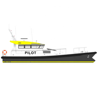 Bateau patrouilleur à grande vitesse Grandsea de 17,6 m, neuf, en fibre de verre, avec moteurs in-bord et télécommande, à vendre
