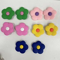 Fourre-tout de grande taille Beach Roses et lettres chiffres PVC personnalisé bricolage sac breloques accessoires en caoutchouc personnalisés