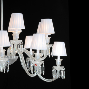 Lustre en cristal moderne de luxe, lampe suspendue LED, luminaire décoratif d'intérieur pour hôtel - Product Image 5