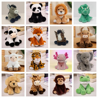 Jouet en peluche d'animaux sauvages et de la forêt, modèles Lion, Léopard, Tigre, Panda, Girafe, Vache, Grenouille, Chien, Koala, Mouton, Renard, Éléphant, pour la vente en usine