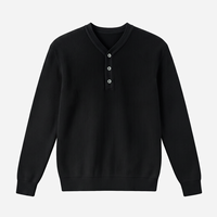 Pull en maille col V pour homme, automne-hiver, côtelé vertical, manches longues, coupe ajustée, décontracté, personnalisable