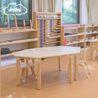 Table Jooyes au design personnalisé, moderne et confortable, en bois, certifiée EN71, garantie 5 ans, pour salle de classe, salon ou mobilier scolaire.