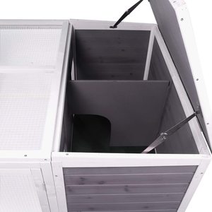 Jaula Móvil Grande y Económica de Madera para Conejos, <span class=keywords><strong>Gallinero</strong></span>, Casa para Pájaros, <span class=keywords><strong>Caseta</strong></span> para Gatos, Portátil, Resistente al Viento, Transpirable e Impermeable - Product Image 3