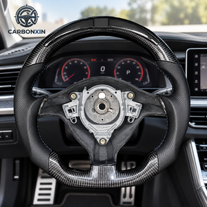 Volante Deportivo Personalizado de Fibra de Carbono Forjado con LED para Volkswagen VW Golf 4 R32 GTI MK4 16 Jetta Bora Skoda Octavia GLI 2009 2014 - Product Image 3
