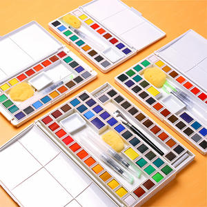 SINOART 18.12.<span class=keywords><strong>24</strong></span>/36/48 Farben Feste Aquarell farben Halb pfannen Pigmentset für Leinwand papier - Product Image 2