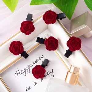 Mini barrettes à <span class=keywords><strong>cheveux</strong></span> fleur rose Saint-Valentin, 20 pièces, barrettes de <span class=keywords><strong>cheveux</strong></span> florales rouges, <span class=keywords><strong>broche</strong></span> décorative pour femmes, filles, mariée, <span class=keywords><strong>mariage</strong></span> pour tout-petits - Product Image 6