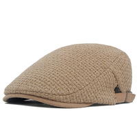 Venta al por mayor para hombre hiedra plana Newsboy conducción moda sombreros Otoño Invierno boina irlandesa caza Newsboy gorras personalizadas logotipo etiqueta