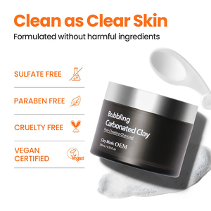 <span class=keywords><strong>Masque</strong></span> à l'argile carbonatée bouillonnante propre pour le visage purifiant le dissolvant de points noirs <span class=keywords><strong>Peel</strong></span> <span class=keywords><strong>Off</strong></span> Pore Clearing Deep Cleansing Bubble Clay Mask - Product Image 6