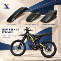Kit de protection de chaîne et de garde-boue avant et arrière en fibre de carbone pour moto électrique Sur Ron Light Bee X S - Pièces de mise à niveau