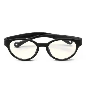 Venta al por mayor gafas de 2 años-Gafas con logo personalizado para niños, lentes flexibles y coloridas, con montura óptica, Anti luz azul