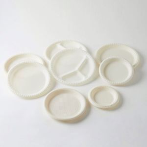Vaisselle jetable de Noël, vaisselle biodégradable pour anniversaire, ensemble de vaisselle avec couverts, assiettes en plastique pour restaurant, vente en gros - Product Image 2
