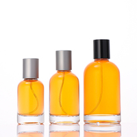 Botol Parfum Kosong Kaca Bulat Mewah Ukuran Kecil 30ml 50ml 100ml dengan Tutup Lab Perak, Promo Terbaru