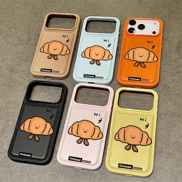Cute Cartoon Bread Cover Mobile Phone case for iPhone 18 17 16 15 14 13 12 11 Pro Max X XR Women Girl Soft Protect case