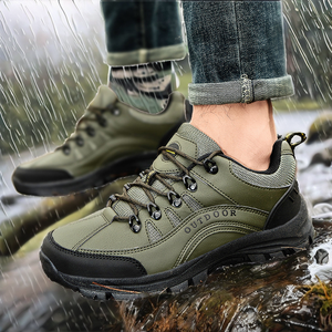 Bottes de randonnée imperméables de haute qualité, grandes tailles, légères, pour hommes, chaussures de randonnée basses, chaussures d'extérieur pour hommes, vente en gros d'usine - Product Image 2