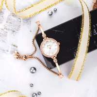 Kimio jam tangan gelang wanita modis desain baru 2025 Set jam tangan kuarsa wanita mewah