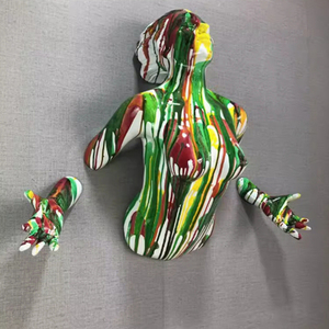 Sculpture de fée <span class=keywords><strong>nue</strong></span> en bronze coulé, figurine féminine moderne, décoration murale pour la maison - Product Image 3
