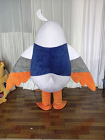 Uyeah ODM MOQ 1PC Costume de Mascotte d'Oiseau de Dessin Animé Personnalisé, Logo de Marque OEM, Costume de Mascotte en Peluche d'Aigle pour Adulte