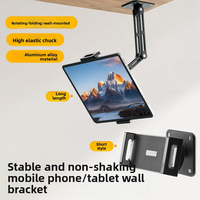 Support de bureau réglable en alliage d'aluminium, nouveau design, rotation à 360°, multi-angles, pour tablette et téléphone, compatible