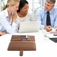 Porte-documents en cuir PU personnalisé fait à la main pour le bureau