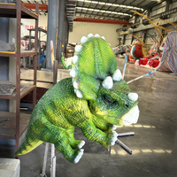 Marionnette de dinosaure animatronique grandeur nature en acier et silicone, fabriquée sur mesure, pour parcs à thème, écoles, utilisation en extérieur - Marque Dinocity