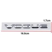 Autocollants de voiture en ABS, lettres, emblème, badge de coffre arrière pour Land Rover VOGUE EVOQUE Discovery Range Rover Defender Freelander