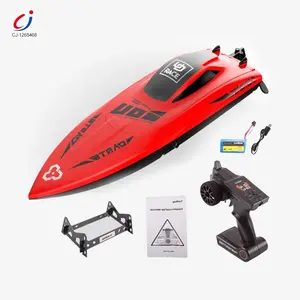 Nova 2.4G 4ch plástico modelo de brinquedo elétrico de controle remoto barco de corrida de alta velocidade