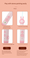 Stylo de dessin 3D bricolage pour enfants cadeau de conception créative stylo d'imprimante 3D en plastique automatique pour jouet Doodle et corps d'animal jeu pour enfants