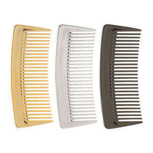 Pettine a Denti Larghi Semplice ed Elegante per Capelli Lisci Senza Nodi, Pettine Elettroplaccato per la Cura dei Capelli, Pettine da <span class=keywords><strong>Parrucchiere</strong></span> - Product Image 6