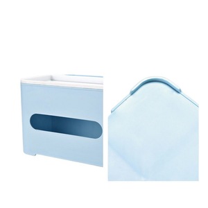 Caja de pañuelos, organizador de almacenamiento de escritorio, 2L, multifuncional, para sala de estar, mesa de centro, diseño sencillo y bonito - Product Image 3