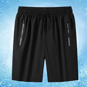 2023 Zomer Heren Outdoor Casual Trekkoord Ijs Zijden Strandbroek