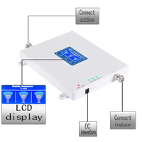Kit de amplificador de señal de teléfono móvil tribanda 850/1800/2100 MHz, extensor de señal WiFi de largo alcance 2G 3G 4G y LTE