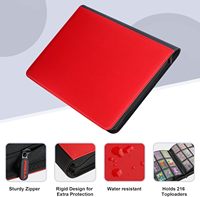 Carpeta de tarjetas Toploader comercial con cremallera de 9 bolsillos, carpeta de tarjetas, páginas, cargador superior, soporte Tcg, carpetas de colección de álbumes, cartera