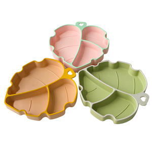 مجموعة من السيليكون قابلة لإعادة الاستخدام للأطفال الصغار على شكل ورقة شجر - Product Image 5